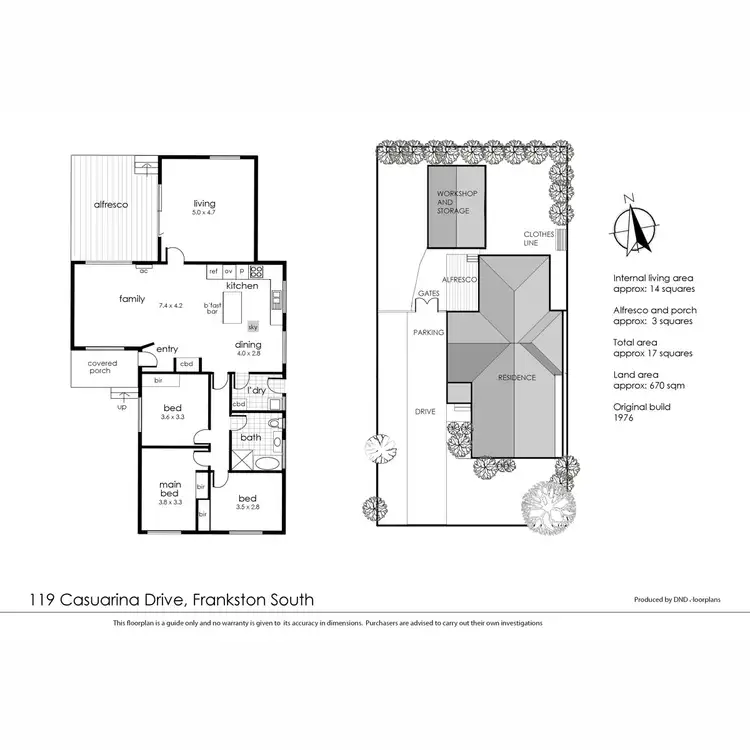 Floorplan of Homely house listing, 119 Casuarina Drive, Frankston South VIC 3199