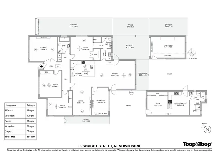 Floorplan of Homely house listing, 39 Wright Street, Renown Park SA 5008