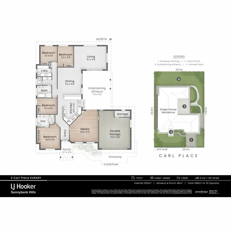 Floorplan of Homely house listing, 3 Carl Place, Kuraby QLD 4112