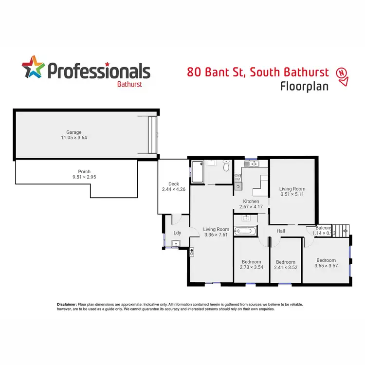 Floorplan of Homely house listing, 80 Bant Street, South Bathurst NSW 2795