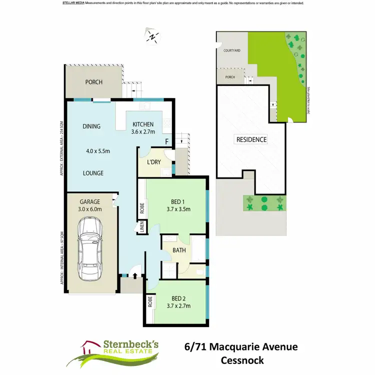 Floorplan of Homely unit listing, 6/71 Macquarie Avenue, Cessnock NSW 2325