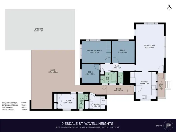 Floorplan of Homely house listing, 10 Esdale Street, Wavell Heights QLD 4012