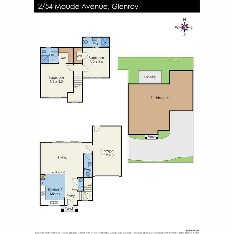 Floorplan of Homely townhouse listing, 2/54 Maude Avenue, Glenroy VIC 3046