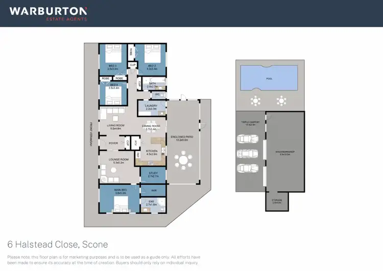 Floorplan of Homely house listing, 6 Halstead Close, Scone NSW 2337