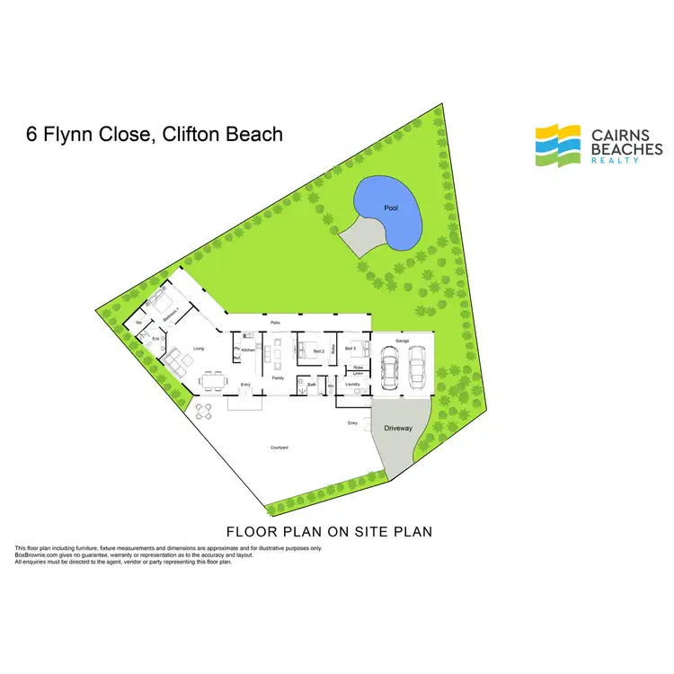 Floorplan of Homely house listing, 6 Flynn Close, Clifton Beach QLD 4879