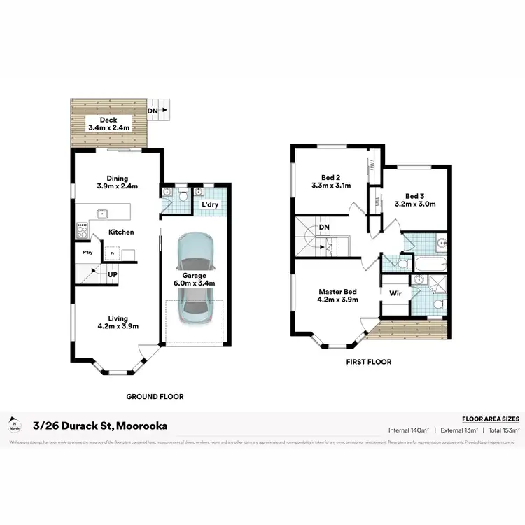 Floorplan of Homely townhouse listing, 3/26 Durack Street, Moorooka QLD 4105