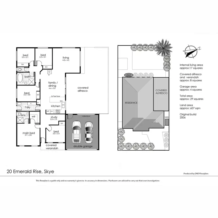 Floorplan of Homely house listing, 20 Emerald Rise, Skye VIC 3977