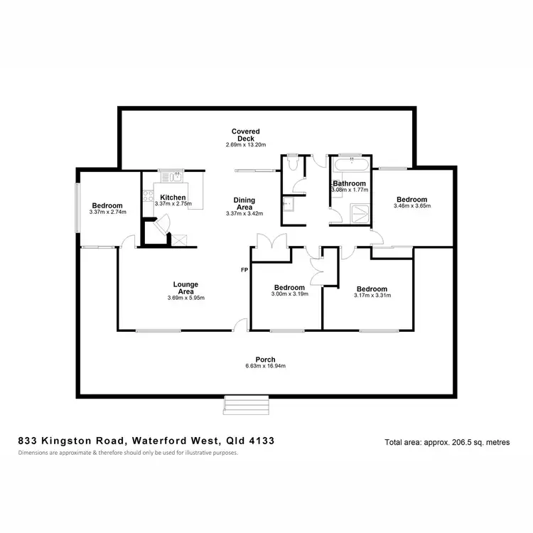 Floorplan of Homely house listing, 833 Kingston Road, Waterford West QLD 4133
