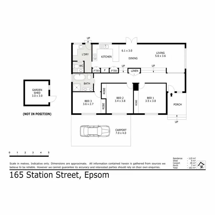 Floorplan of Homely house listing, 165 Station Street, Epsom VIC 3551