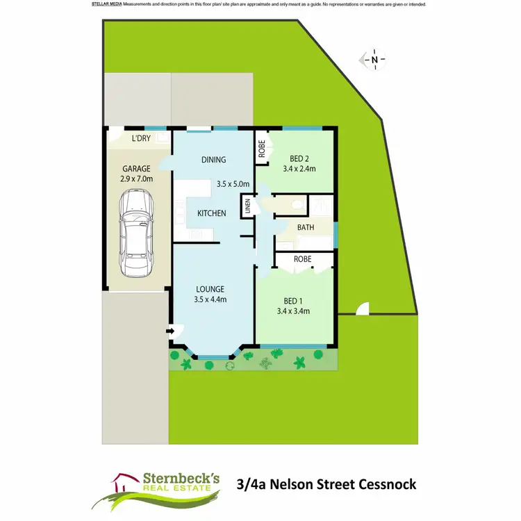 Floorplan of Homely unit listing, 3/4 Nelson Street, Cessnock NSW 2325