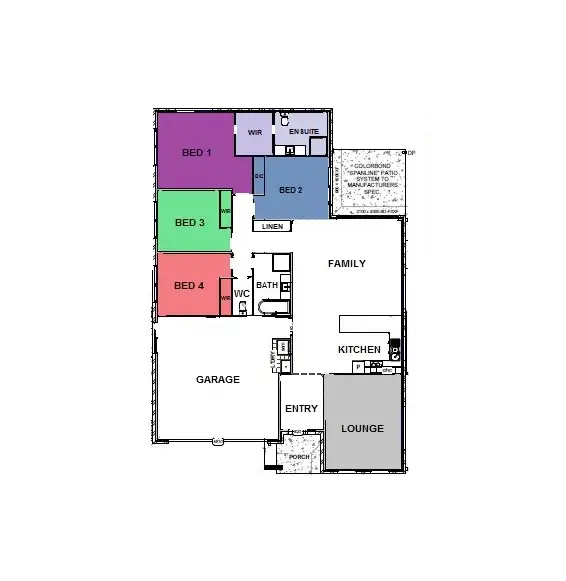 Floorplan of Homely house listing, 13 Phoebe Way, Gleneagle QLD 4285