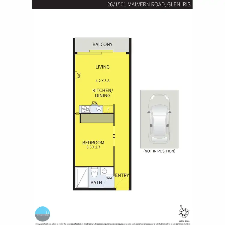 Floorplan of Homely apartment listing, 26/1501 Malvern Road, Glen Iris VIC 3146