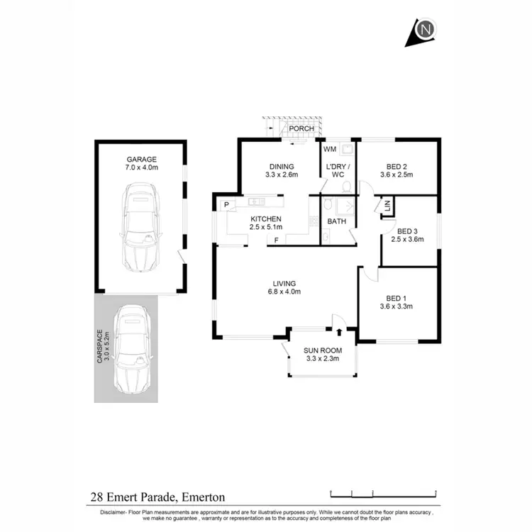 Floorplan of Homely house listing, 28 Emert Parade, Emerton NSW 2770