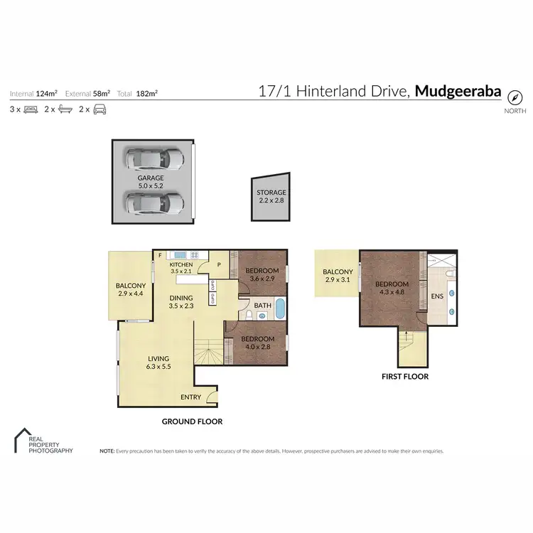Floorplan of Homely townhouse listing, 17/1 Hinterland Drive, Mudgeeraba QLD 4213