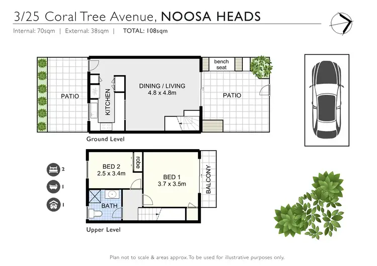 Floorplan of Homely unit listing, 3/25 Coral Tree Avenue, Noosa Heads QLD 4567