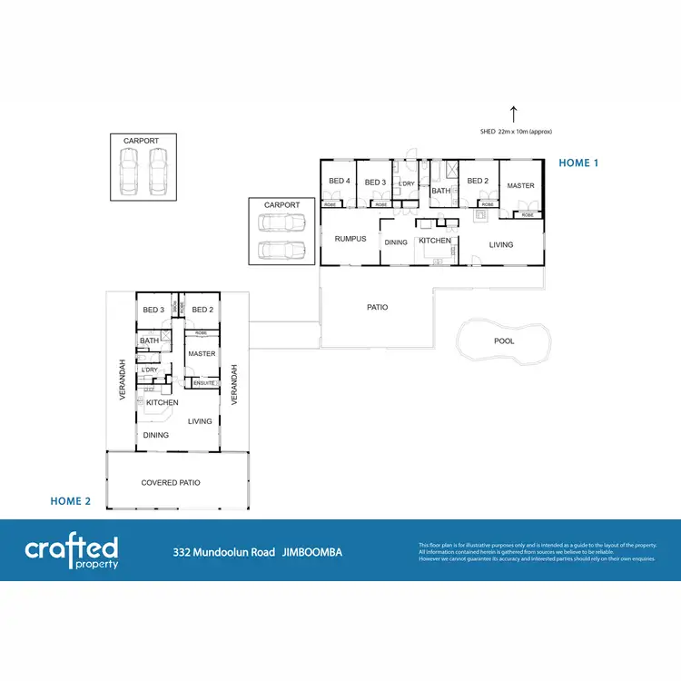 Floorplan of Homely house listing, 332 Mundoolun Road, Jimboomba QLD 4280