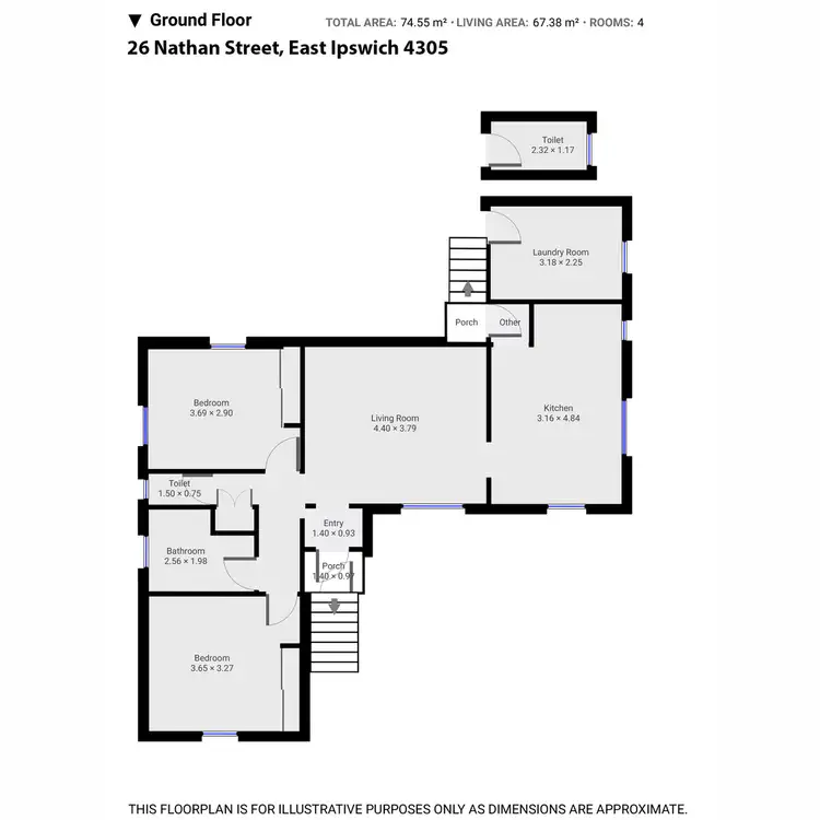 Floorplan of Homely house listing, 26 Nathan Street, East Ipswich QLD 4305