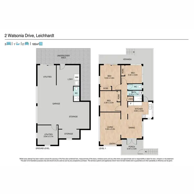 Floorplan of Homely house listing, 2 Watsonia Drive, Leichhardt QLD 4305