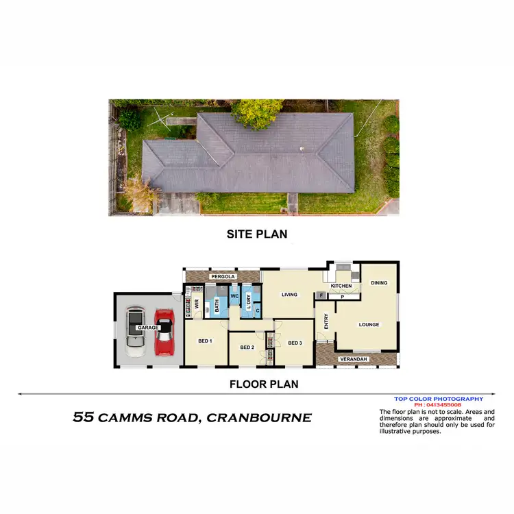 Floorplan of Homely house listing, 55 Camms Road, Cranbourne VIC 3977