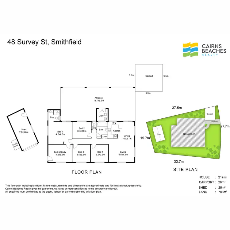 Floorplan of Homely house listing, 48 Survey Street, Smithfield QLD 4878