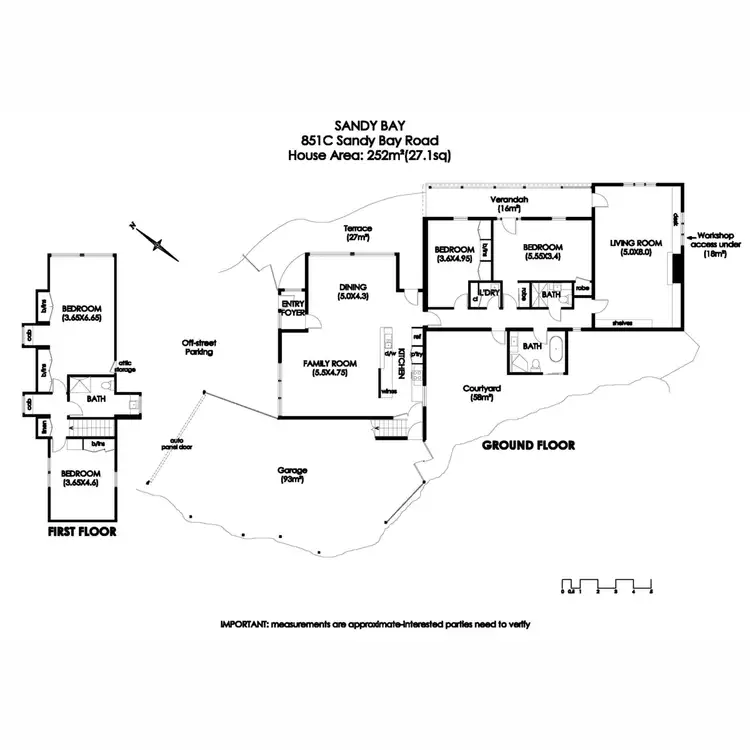 Floorplan of Homely house listing, 851C Sandy Bay Road, Sandy Bay TAS 7005