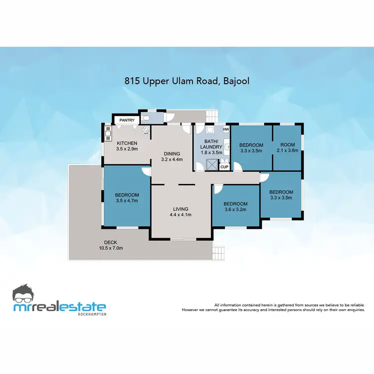 Floorplan of Homely rural property listing, 815 Upper Ulam Road, Bajool QLD 4699