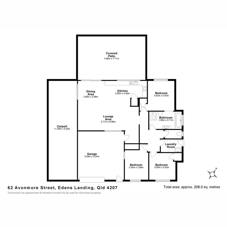 Floorplan of Homely house listing, 62 Avonmore Street, Edens Landing QLD 4207