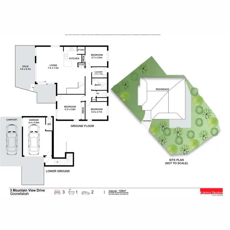 Floorplan of Homely house listing, 3 Mountain View Drive, Goonellabah NSW 2480