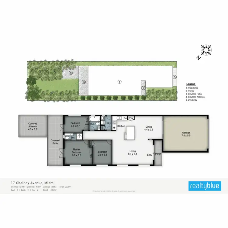 Floorplan of Homely house listing, 17 Chainey Avenue, Miami QLD 4220