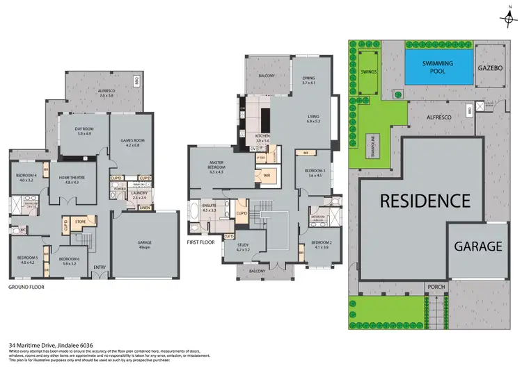 Floorplan of Homely house listing, 34 Maritime Drive, Jindalee WA 6036