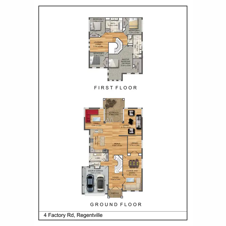 Floorplan of Homely house listing, 4 Factory Road, Regentville NSW 2745