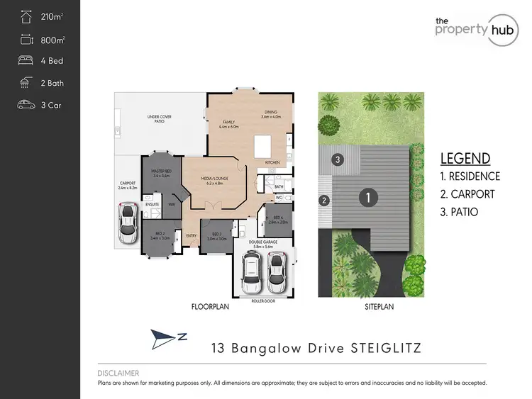 Floorplan of Homely house listing, 13 Bangalow Drive, Steiglitz QLD 4207