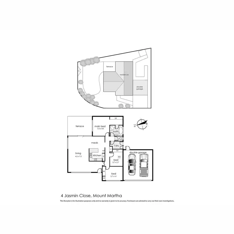 Floorplan of Homely house listing, 4 Jasmin Close, Mount Martha VIC 3934