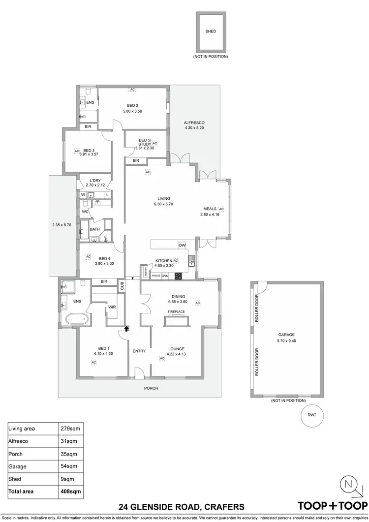 Floorplan of Homely house listing, 24 Glenside Road, Crafers SA 5152