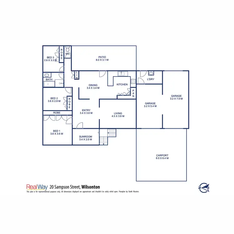 Floorplan of Homely house listing, 20 Sampson Street, Wilsonton QLD 4350