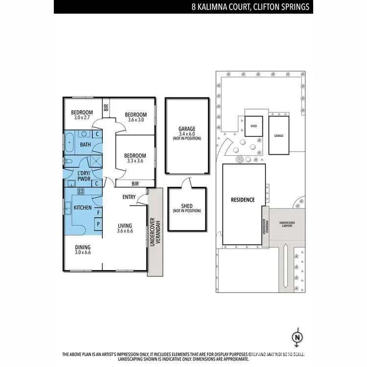 Floorplan of Homely house listing, 8 Kalimna Court, Clifton Springs VIC 3222