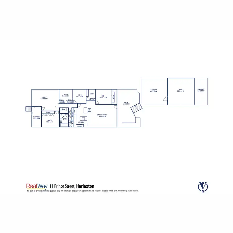 Floorplan of Homely house listing, 11 Prince Street, Harlaxton QLD 4350