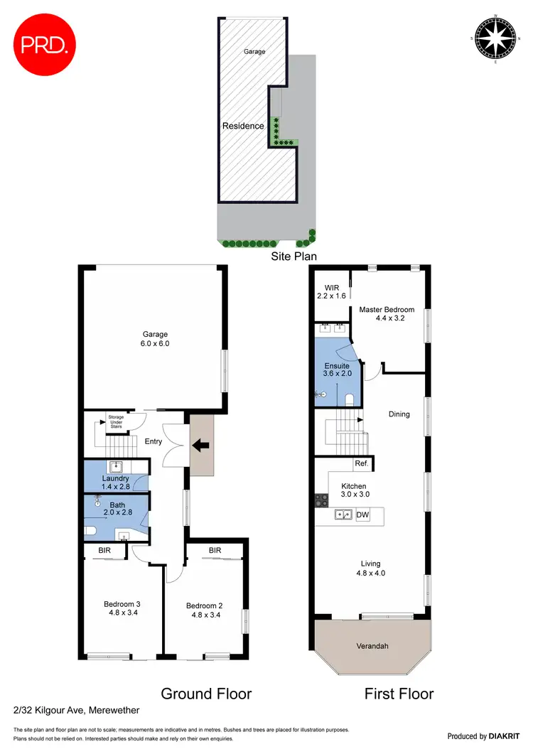 Floorplan of Homely townhouse listing, 2/32 Kilgour Avenue, Merewether NSW 2291
