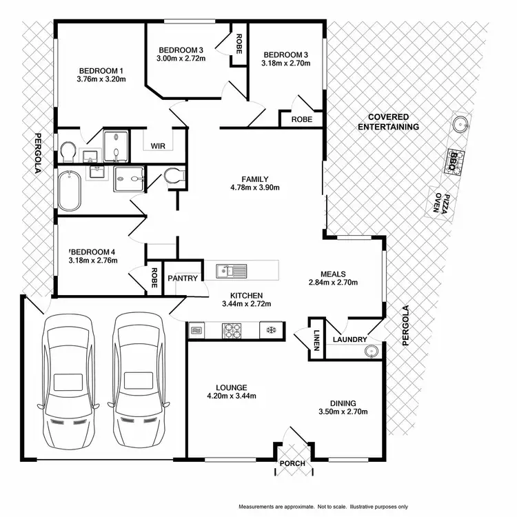 Floorplan of Homely house listing, 3 Turret Place, Glenmore Park NSW 2745