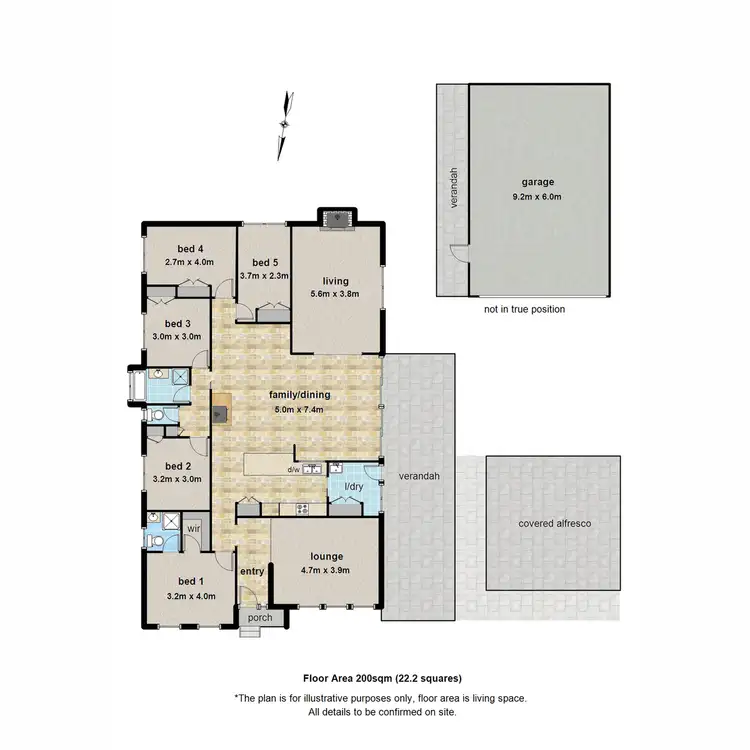 Floorplan of Homely house listing, 37 Coopers Road, Macclesfield VIC 3782