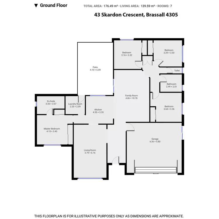 Floorplan of Homely house listing, 43 Skardon Crescent, Brassall QLD 4305