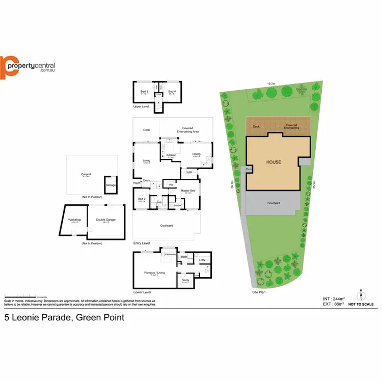 Floorplan of Homely house listing, 5 Leonie Parade, Green Point NSW 2251