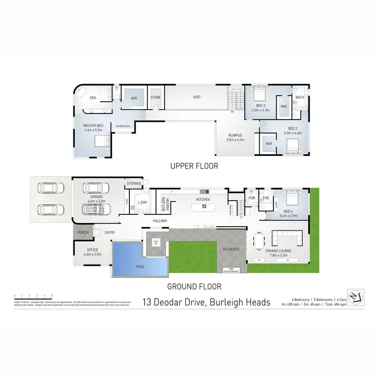 Floorplan of Homely house listing, 13 Deodar Drive, Burleigh Heads QLD 4220