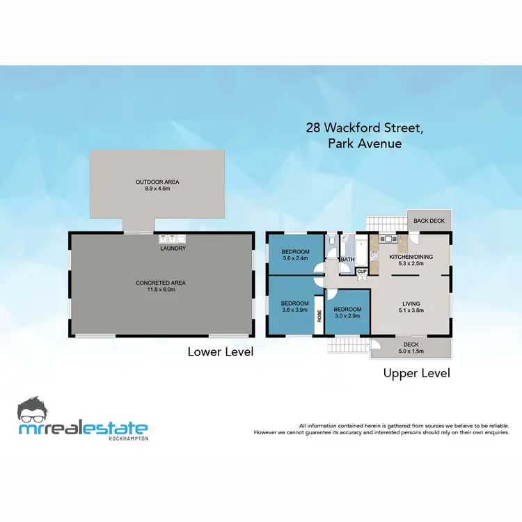 Floorplan of Homely house listing, 28 Wackford Street, Park Avenue QLD 4701