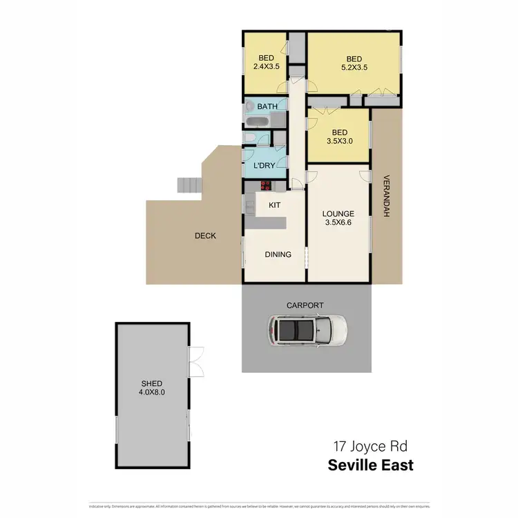 Floorplan of Homely house listing, 17 Joyce Road, Seville East VIC 3139