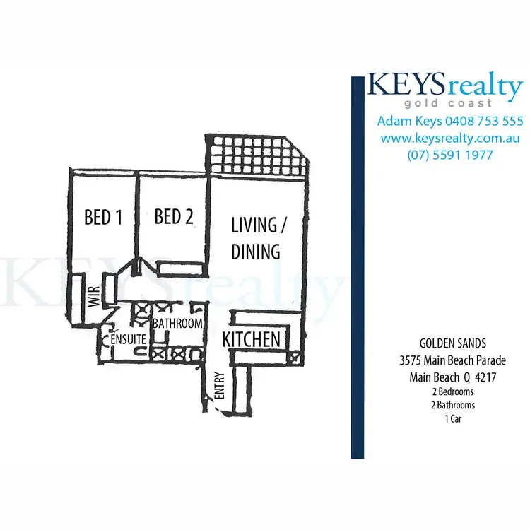 Floorplan of Homely unit listing, 203/3575 Main Beach Parade, Main Beach QLD 4217