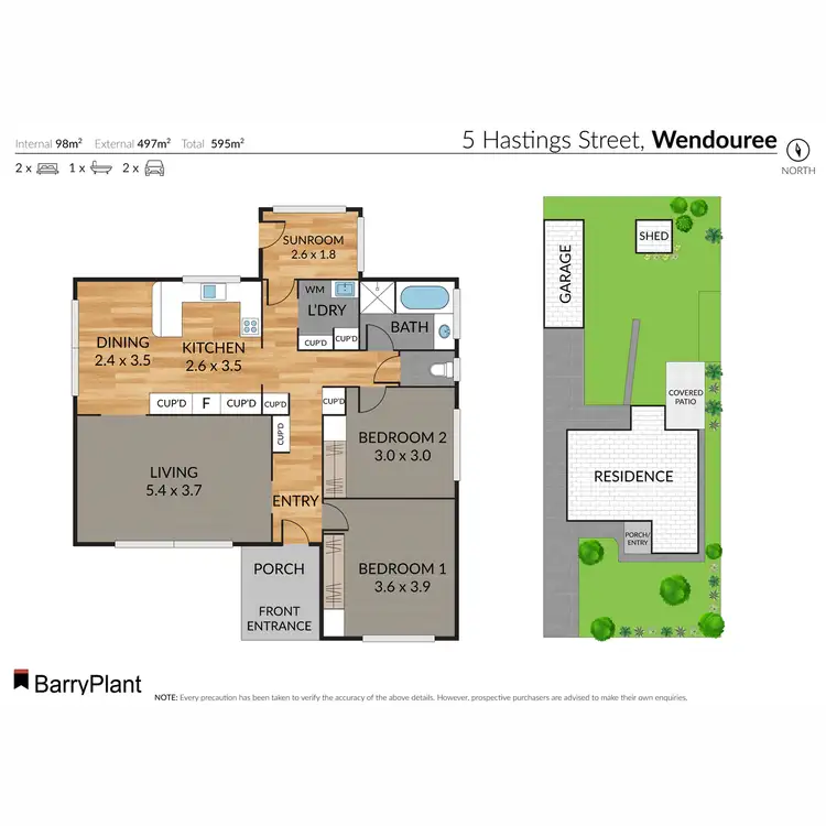 Floorplan of Homely house listing, 5 Hastings Street, Wendouree VIC 3355