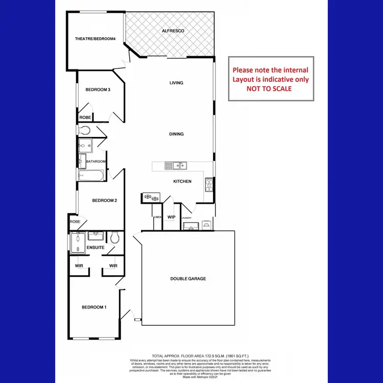 Floorplan of Homely house listing, 13 Crystal Terrace, Wellard WA 6170