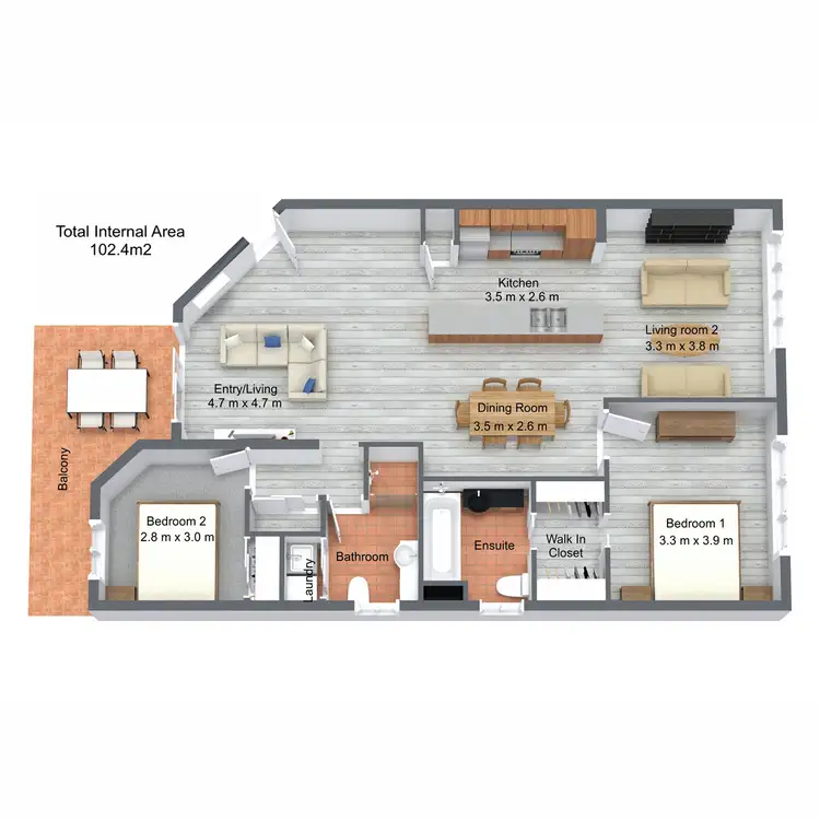 Floorplan of Homely unit listing, 12/7 Johnston Street, Southport QLD 4215