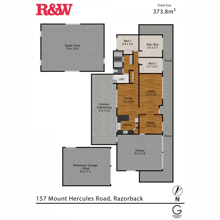 Floorplan of Homely rural property listing, 157 Mount Hercules Road, Razorback NSW 2571